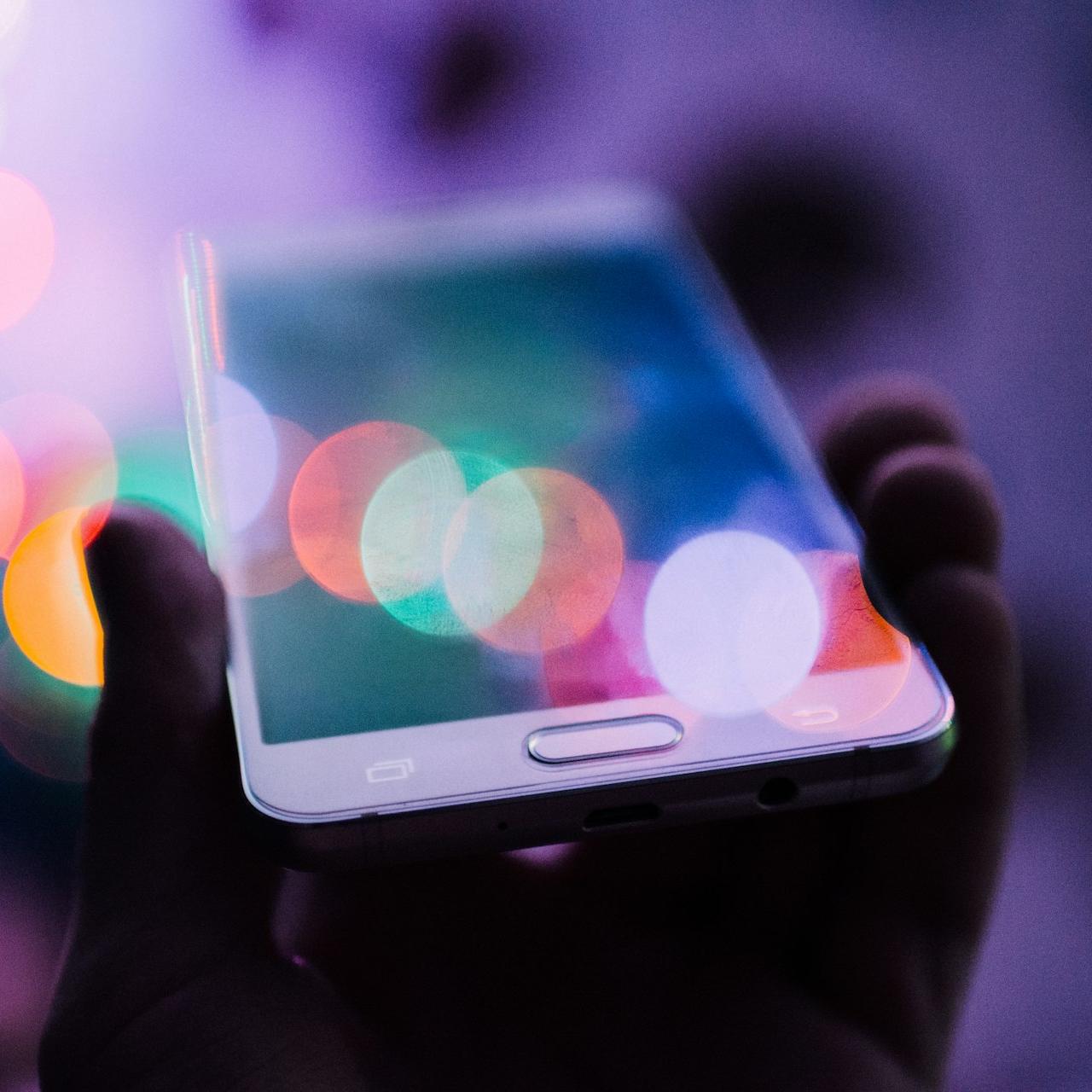 person holding smartphone